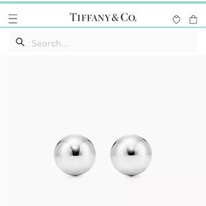 Silver Tiffany’s Ball earrings